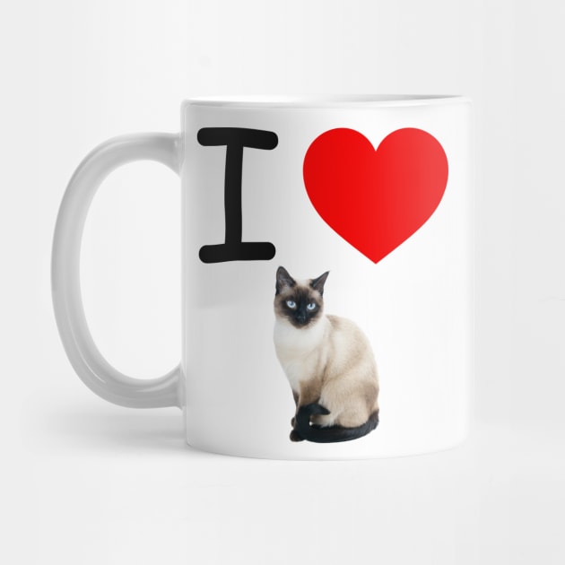 I HEART SIAMESE CAT by EmoteYourself